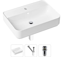 Накладная раковина для ванной Lavinia Boho Bathroom Sink Slim в комплекте 3 в 1 21520339