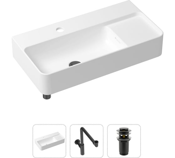 Накладная раковина для ванной Lavinia Boho Bathroom Sink Slim в комплекте 3 в 1 21520534