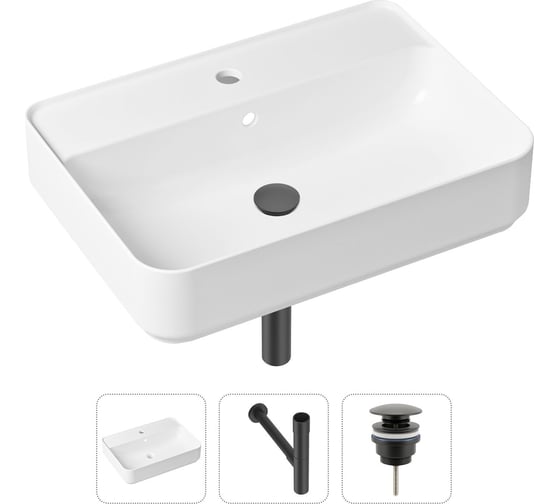 Накладная раковина для ванной Lavinia Boho Bathroom Sink Slim в комплекте 3 в 1 21520352 1
