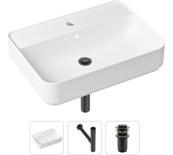Накладная раковина для ванной Lavinia Boho Bathroom Sink Slim в комплекте 3 в 1 21520351