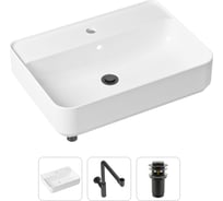 Накладная раковина для ванной Lavinia Boho Bathroom Sink Slim в комплекте 3 в 1 21520371
