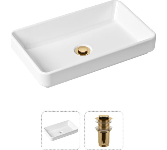 Накладная раковина для ванной Lavinia Boho Bathroom Sink Slim в комплекте 2 в 1 21520812 1