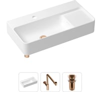 Накладная раковина для ванной Lavinia Boho Bathroom Sink Slim в комплекте 3 в 1 21520538