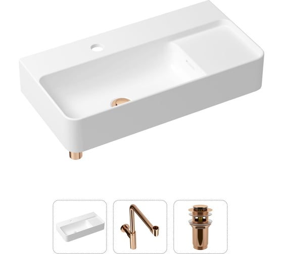 Накладная раковина для ванной Lavinia Boho Bathroom Sink Slim в комплекте 3 в 1 21520538 1