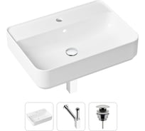 Накладная раковина для ванной Lavinia Boho Bathroom Sink Slim в комплекте 3 в 1 21520340