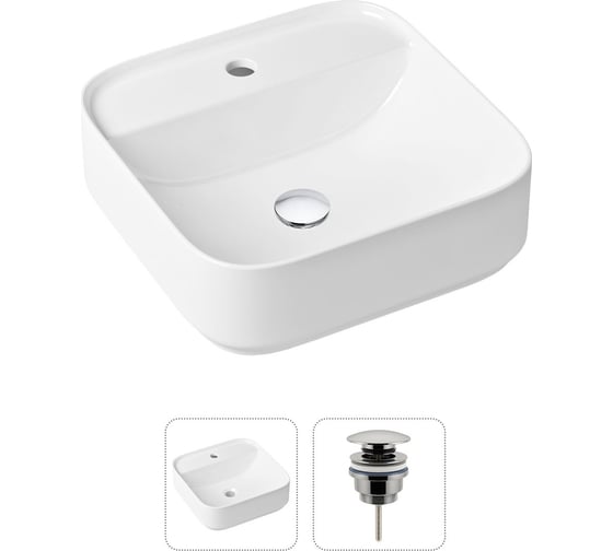 Накладная раковина для ванной Lavinia Boho Bathroom Sink Slim в комплекте 2 в 1 21520839