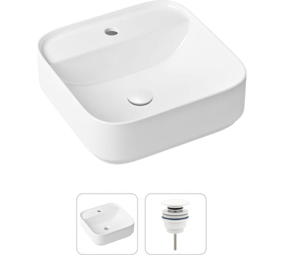 Накладная раковина для ванной Lavinia Boho Bathroom Sink Slim в комплекте 2 в 1 21520847 1