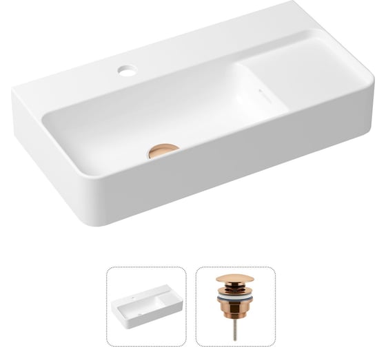Накладная раковина для ванной Lavinia Boho Bathroom Sink Slim в комплекте 2 в 1 21520885