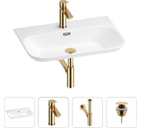 Раковина для ванной Wellsee Eclatant 2.0 в наборе 4 в 1 201003783