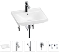 Раковина для ванной Wellsee FreeDom в наборе 5в1 201004756