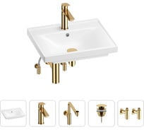 Раковина для ванной Wellsee FreeDom в наборе 5в1 201004768