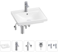 Раковина для ванной Wellsee FreeDom в наборе 5в1 201004771