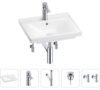 Раковина для ванной Wellsee FreeDom в наборе 5в1 201004761