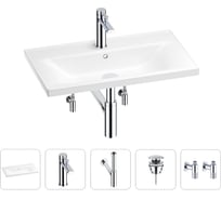 Раковина для ванной Wellsee FreeDom в наборе 5в1 201004961