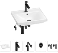 Раковина для ванной Wellsee FreeDom в наборе 5в1 201004767