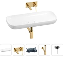 Раковина для ванной Wellsee Croquis в наборе 4 в 1 201002013