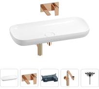 Раковина для ванной Wellsee Croquis в наборе 4 в 1 201002069