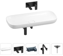 Раковина для ванной Wellsee Croquis в наборе 4 в 1 201002067