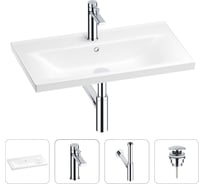 Раковина для ванной Wellsee FreeDom в наборе 4 в 1 201003336