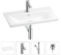 Раковина для ванной Wellsee FreeDom в наборе 4в1 201003331