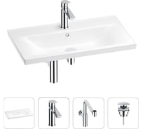 Раковина для ванной Wellsee FreeDom в наборе 4в1 201003341