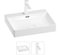 Раковина для ванной Wellsee DeSireв наборе 2 в 1 201000960