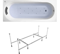 Аэромассажная акриловая ванна 170 х 70 Lavinia Boho Biore в наборе 4 в 1 360030A0