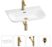 Раковина для ванной Wellsee Eclatant 2.0 в наборе 4 в 1 201003758