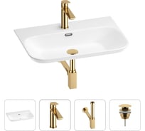 Раковина для ванной Wellsee Eclatant 2.0 в наборе 4 в 1 201003763