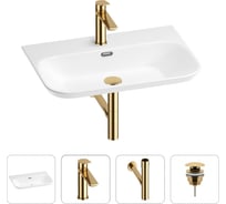 Раковина для ванной Wellsee Eclatant 2.0 в наборе 4 в 1 201003773