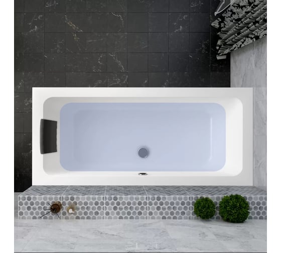 Аэромассажная акриловая ванна 180 х 80 Lavinia Boho Pure в наборе 4 в 1 362740A0