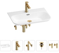 Раковина для ванной Wellsee Eclatant 2.0 в наборе 5 в 1 201005468