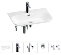 Раковина для ванной Wellsee Eclatant 2.0 в наборе 5 в 1 201005471