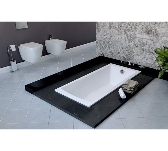 Акриловая ванна 160х70 Lavinia Boho One в наборе 5 в 1 S4-3701006P
