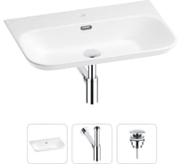 Раковина для ванной Wellsee Eclatant 2.0 в наборе 3 в 1 201001751