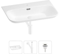 Раковина для ванной Wellsee Eclatant 2.0 в наборе 3 в 1 201001755