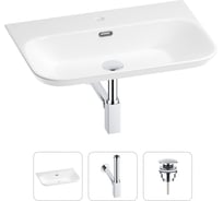 Раковина для ванной Wellsee Eclatant 2.0 в наборе 3 в 1 201001756