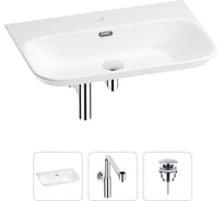 Раковина для ванной Wellsee Eclatant 2.0 в наборе 3 в 1 201001771