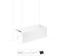 Акриловая ванна 150х70 Lavinia Boho One в наборе 4 в 1 S2-3701005