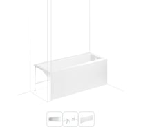 Акриловая ванна 150х75 с каркасом и экраном Lavinia Boho Rock в наборе 3 в 1 S2-37070050