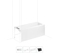 Акриловая ванна 160х75 Lavinia Boho Rock в наборе 4 в 1 S2-3707006P