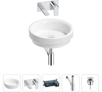 Раковина для ванной Wellsee Doux в наборе 4 в 1 201002286