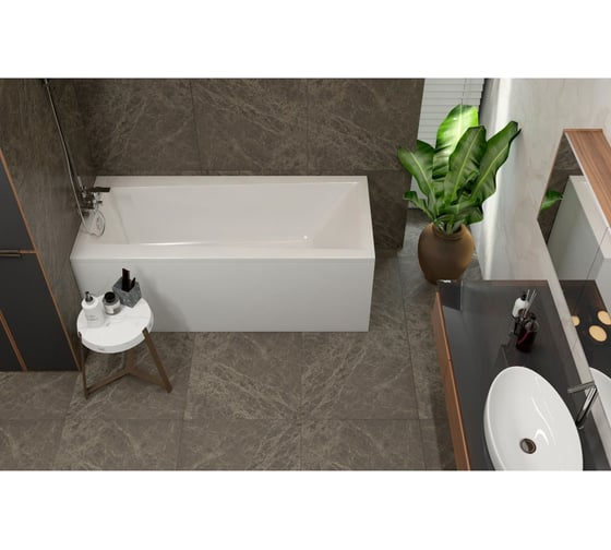 Акриловая ванна 160х75 с каркасом Lavinia Boho Rock в наборе 2 в 1 S1-37070060