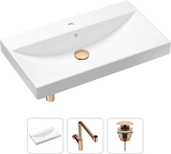 Врезная раковина для ванной, комплект 3 в 1 Lavinia Boho Bathroom Sink 21520647 1