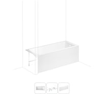 Акриловая ванна 150х70 с каркасом и экраном Lavinia Boho One в наборе 3 в 1 S2-37010050