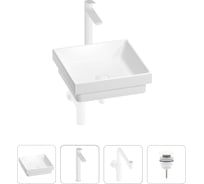 Раковина для ванной Wellsee Doux в наборе 4 в 1 201002260