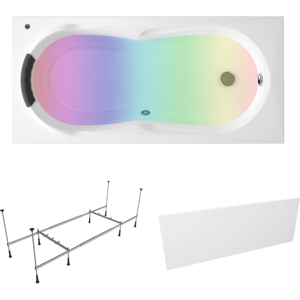 Акриловая ванна 160х70 Lavinia Boho Easter Pro в наборе 5 в 1 S4 ...