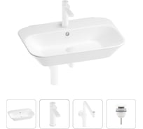 Раковина для ванной Wellsee Eclatant в наборе 4 в 1 201003750