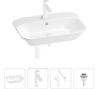 Раковина для ванной Wellsee Eclatant в наборе 4 в 1 201003745