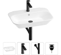 Раковина для ванной Wellsee Eclatant в наборе 4 в 1 201003722